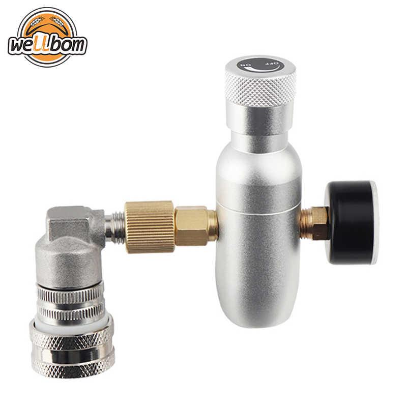 Mini Keg Regulated 3/8" thread CO2 Charger with Stainless Steel 304 ball lock fitting, Home Brewing kegging,New Products : wellbom.com